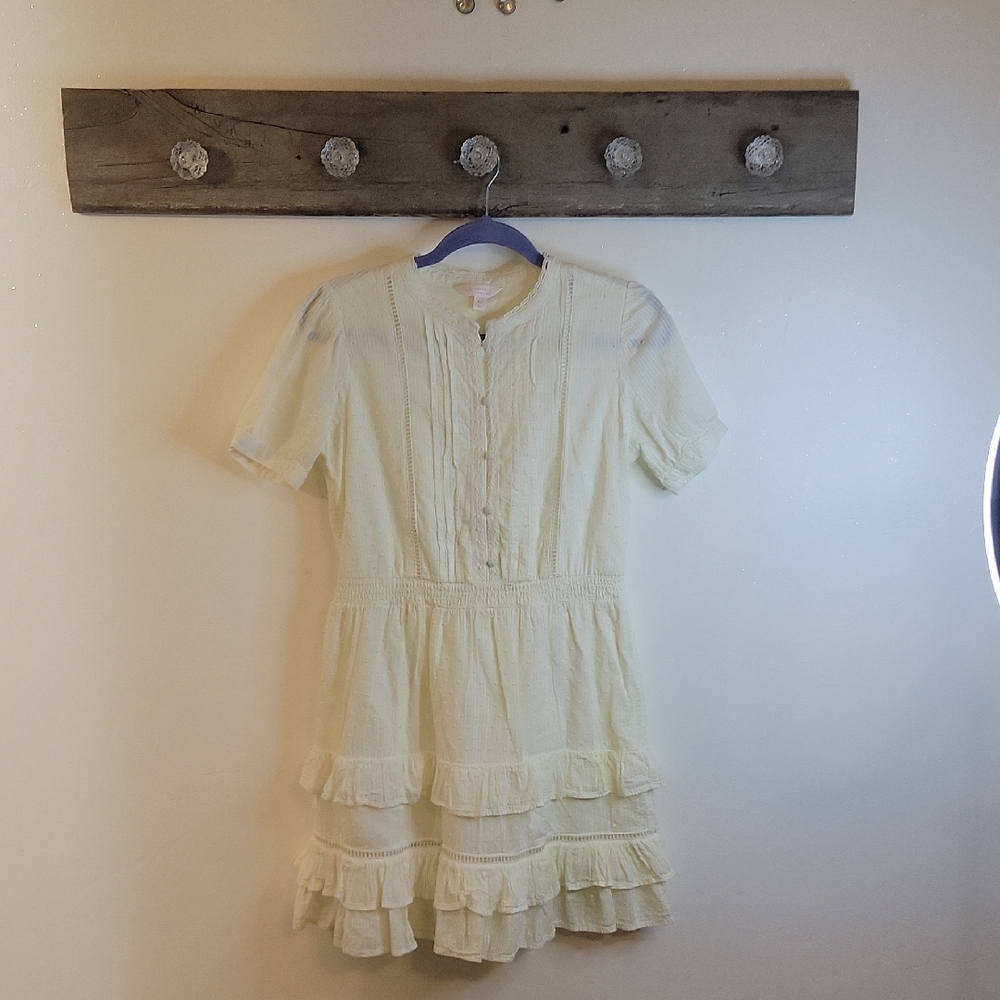 LC Conrad Charming Cream Dress SZ XS